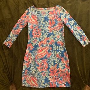 Lilly Pulitzer 50+ SPF Sophie dress in Pop Pop.